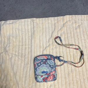 Vera Bradley Blue and Green Floral Crossbody Bag